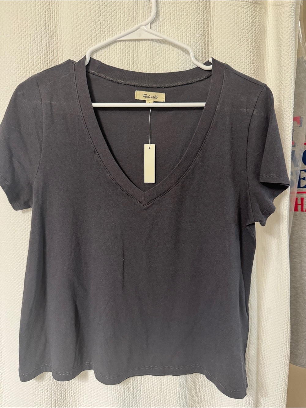 Madewell Small Charcoal Knit Tee